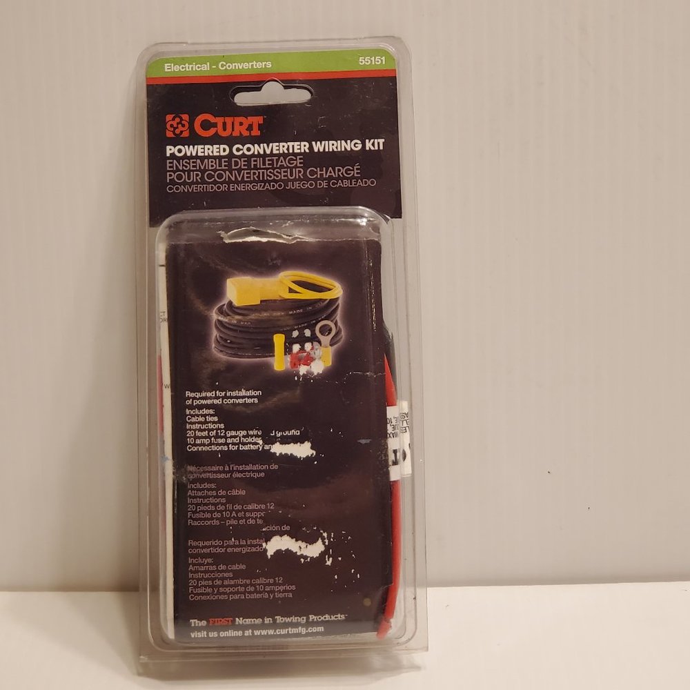 CURT 55151 Powered Converter Wiring Kit  New